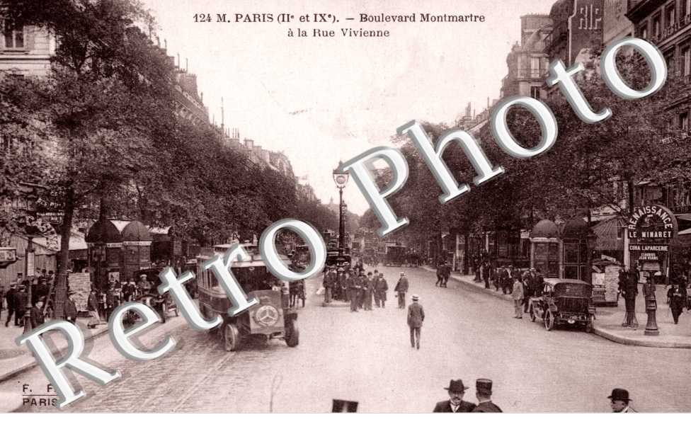 le boulevard Montmartre à la rue Vivienne