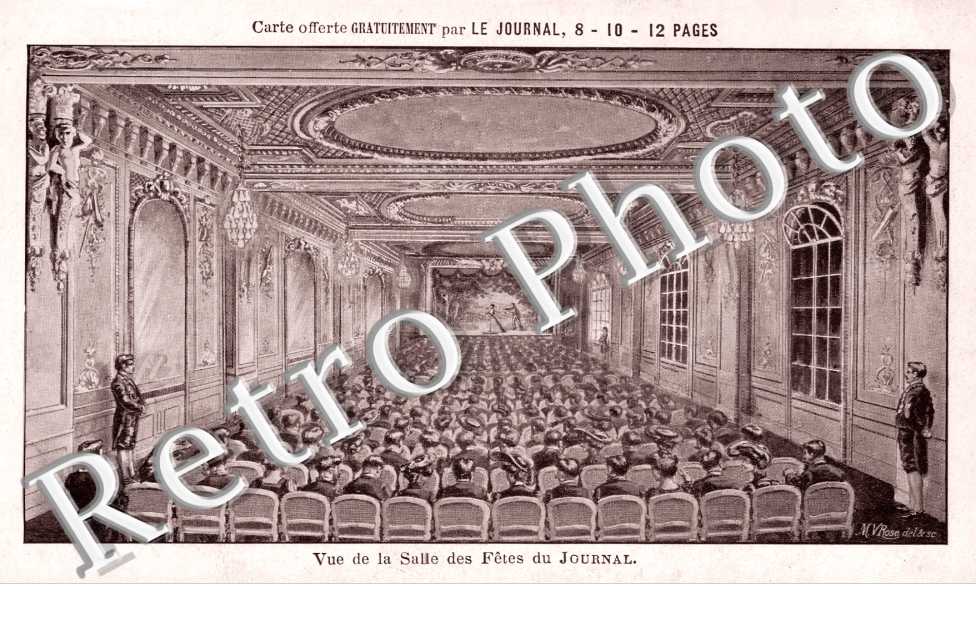 Vue de la Salle des Fetes du Journal, Rue de Richelieu