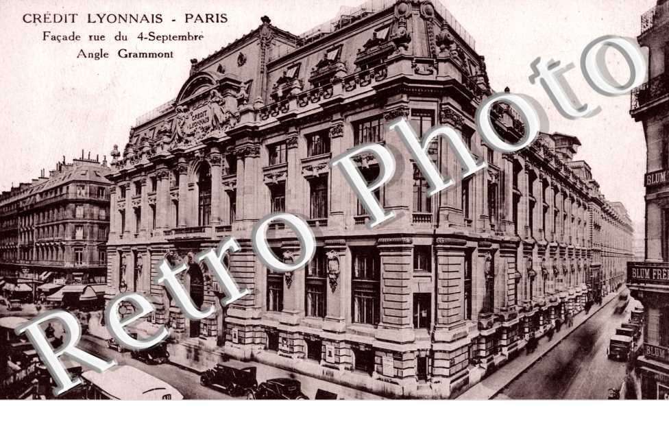 Crédit Lyonnais rue du 4 septembre angle Grammont