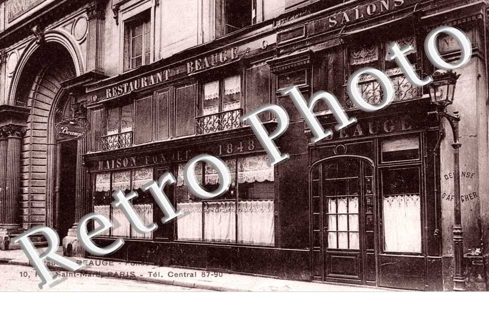 Restaurant Beauge 10 rue Saint-Marc