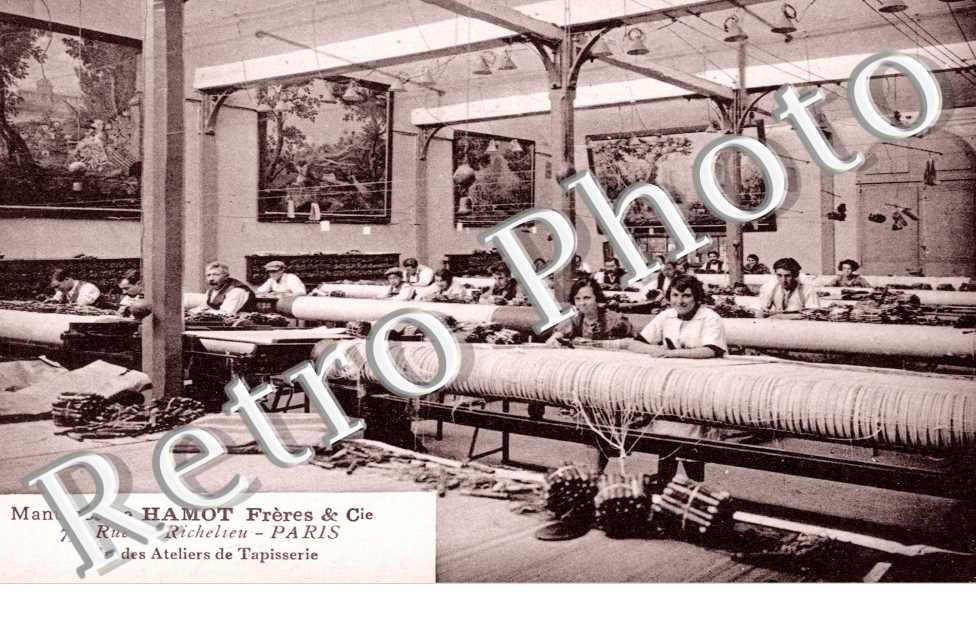 75 rue de Richelieu  -  Manufacture Hamot freres & Cie - un des ateliers de tapisserie