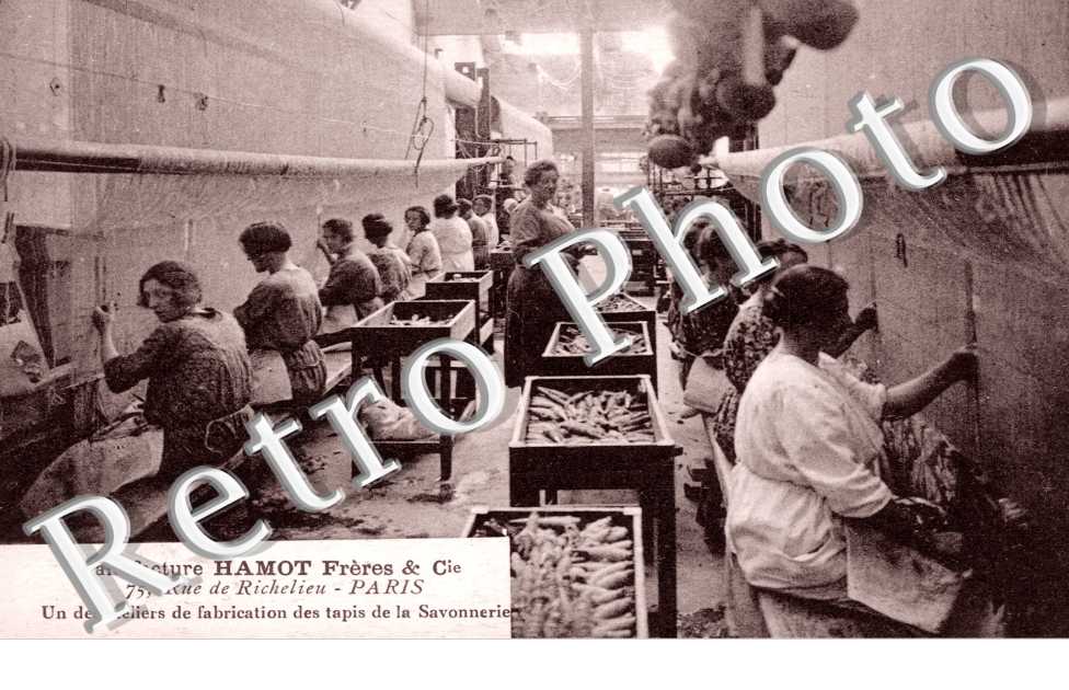 75 rue de Richelieu  -  Manufacture Hamot freres & Cie - Un des ateliers de fabrication des tapis de la savonnerie