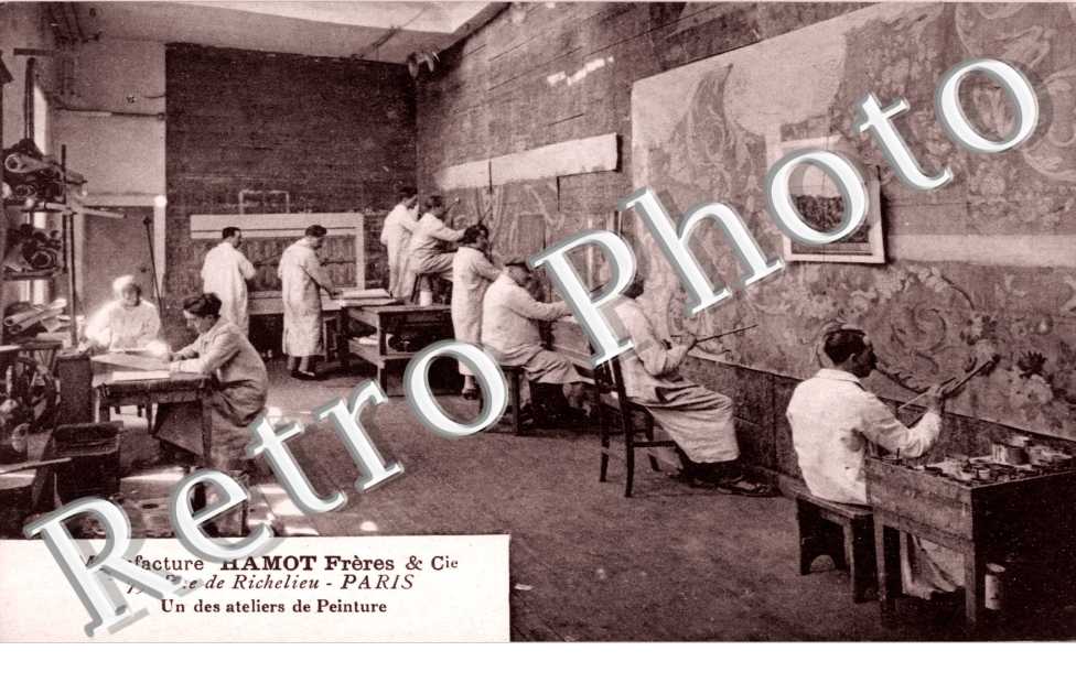 75 rue de Richelieu  -  Manufacture Hamot freres & Cie - un des ateliers de peinture