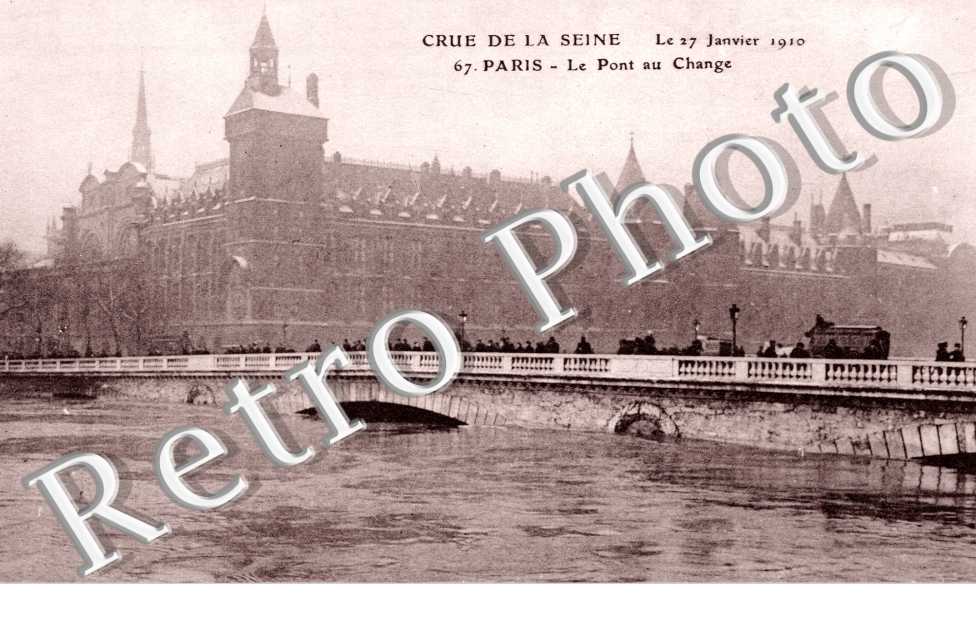 Crue de la Seine 1910, Pont au Change