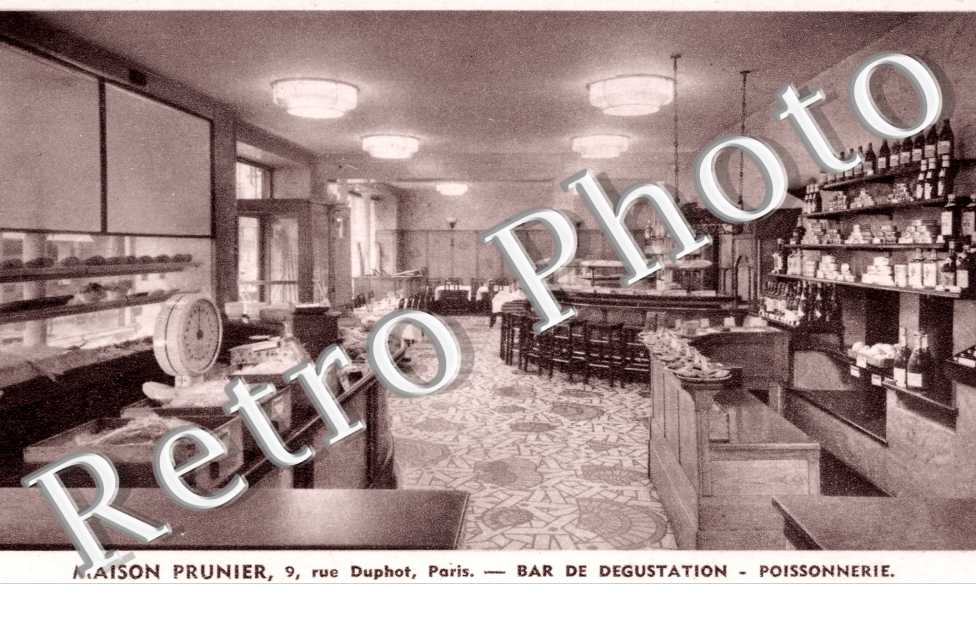 Maison Prunier 9 rue Duphot bar de degustation poissonnerie