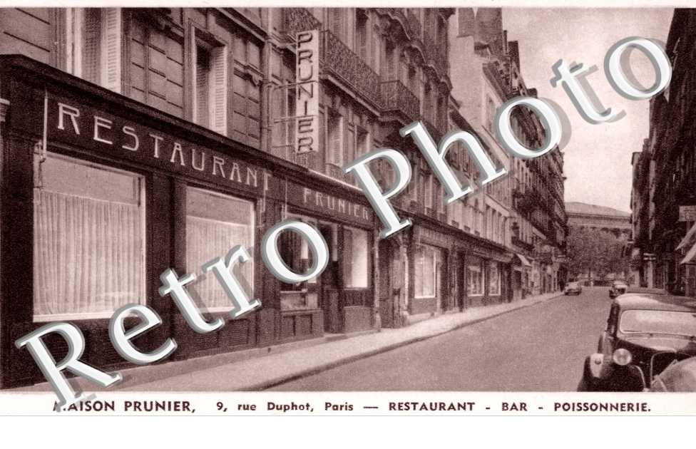 Maison Prunier 9 rue Duphot bar poissonnerie