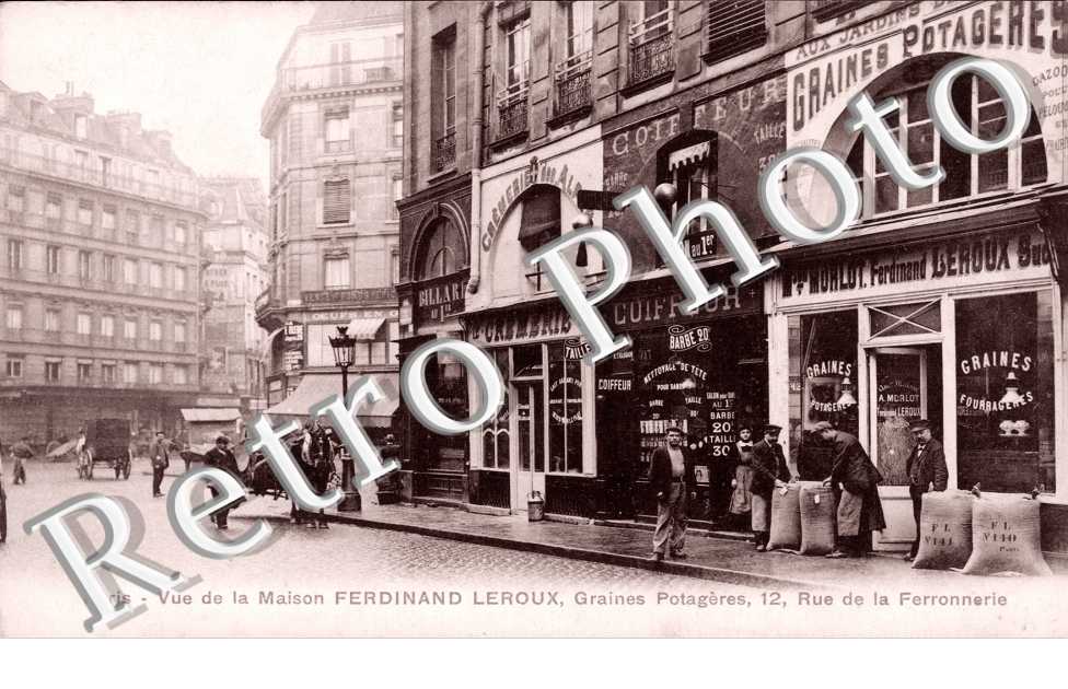 vue de la maison ferdinand leroux, graines potageres, 12 rue de la ferronnerie