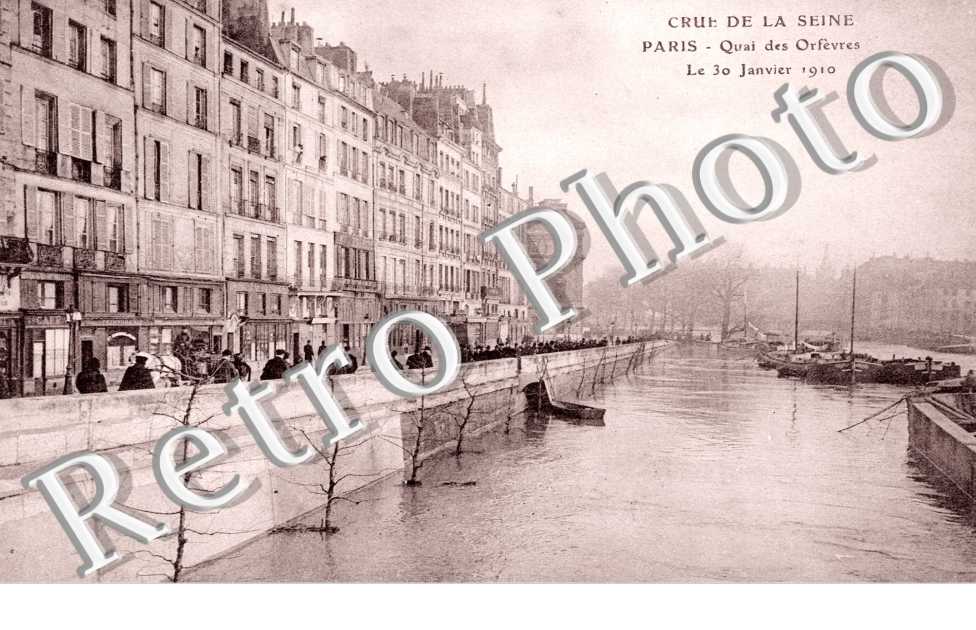 Crue de la Seine 1910, Quai des Orfevres