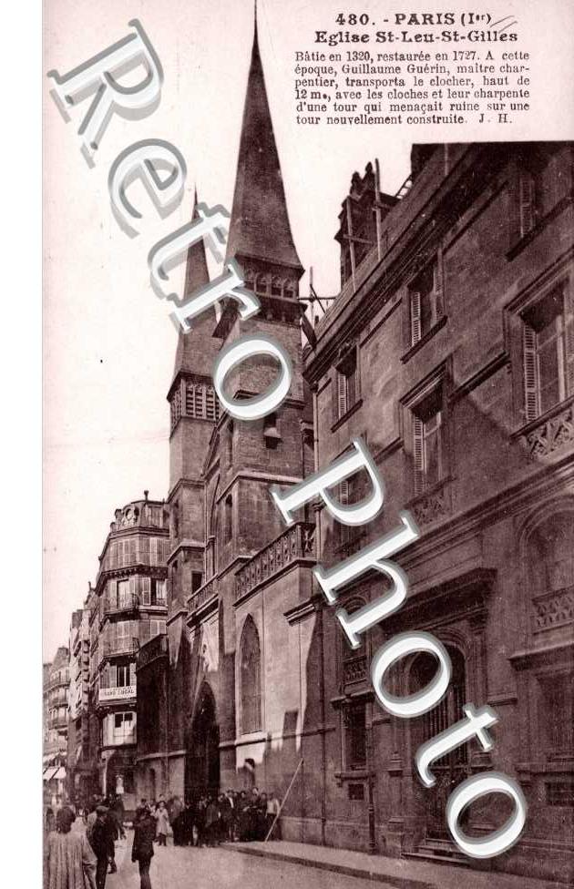 Eglise Saint Leu Saint Gilles Rue Saint Denis