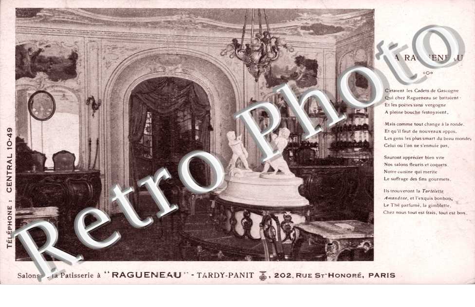 Salons de la Patisserie RAGUENEAU 202 rue Saint Honore