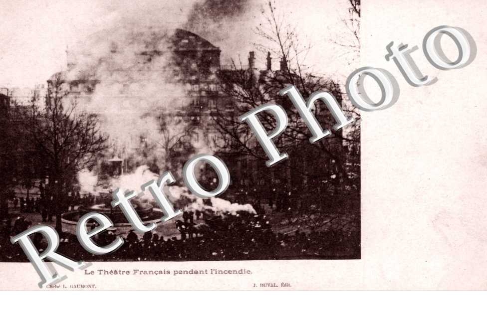 incendie du theatre Francais le 8 mars 1900 - 1 place Colette