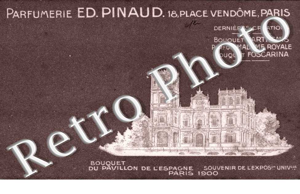 Parfumerie Ed. pinaud, Bouquet du Pavillon de l&#039;Espagne - 18 place Vendome