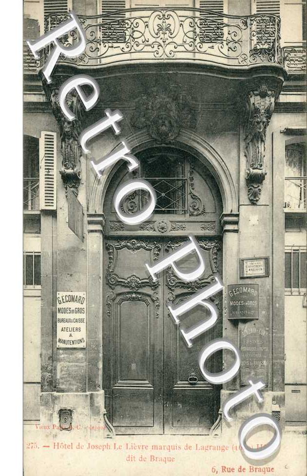 Hotel de Joseph Le Lievre marquis de Lagrange