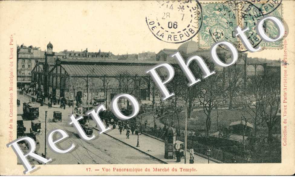 Vue panoramique du Marche du Temple