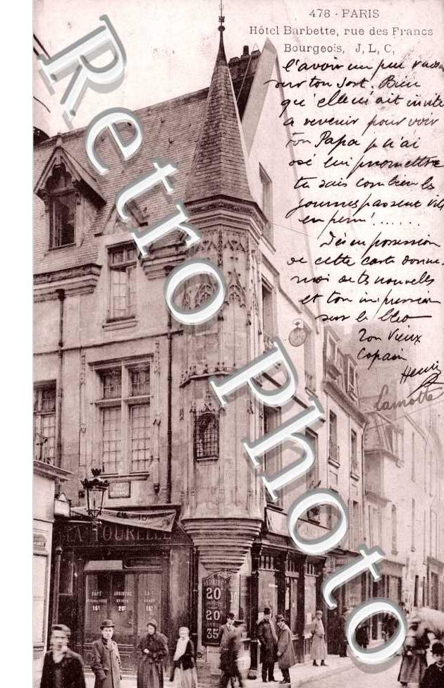 Hotel Barbette, Rue des Francs Bourgeois