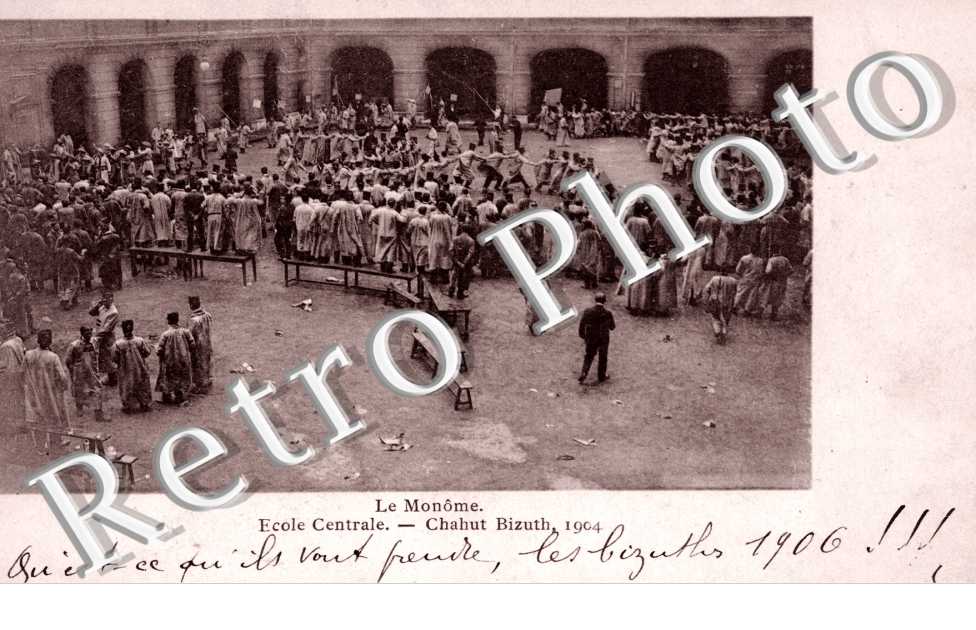 Ecole Centrale, Chahut Bizuth 1904 le Monome