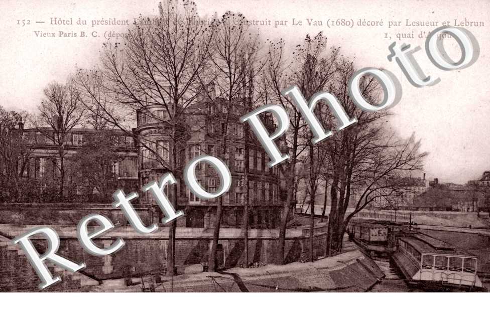 Hotel Du president Lambert de Thorigny 1 quai d&#039;Anjou