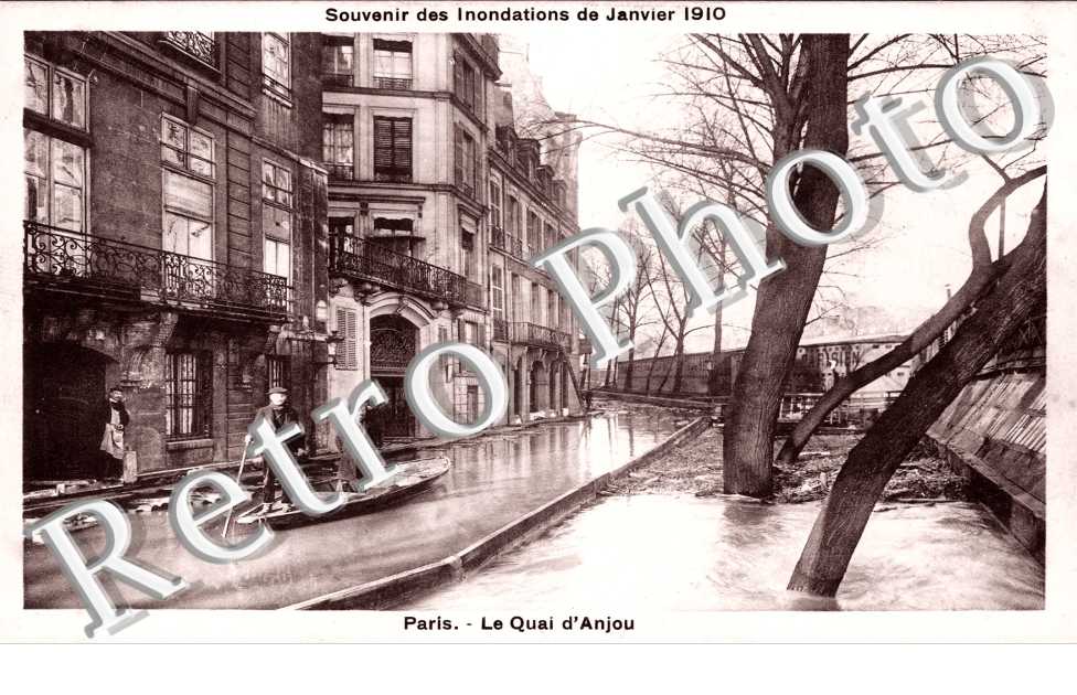 Quai d&#039;Anjou, Inondations 1910
