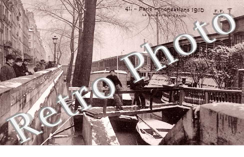 Quai d&#039;Anjou, Inondations 1910