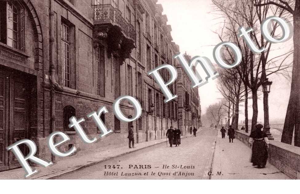 Ile Saint Louis, Hotel Lauzun et le Quai d&#039;Anjou