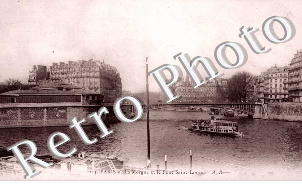 la morgue et le pont Saint Louis