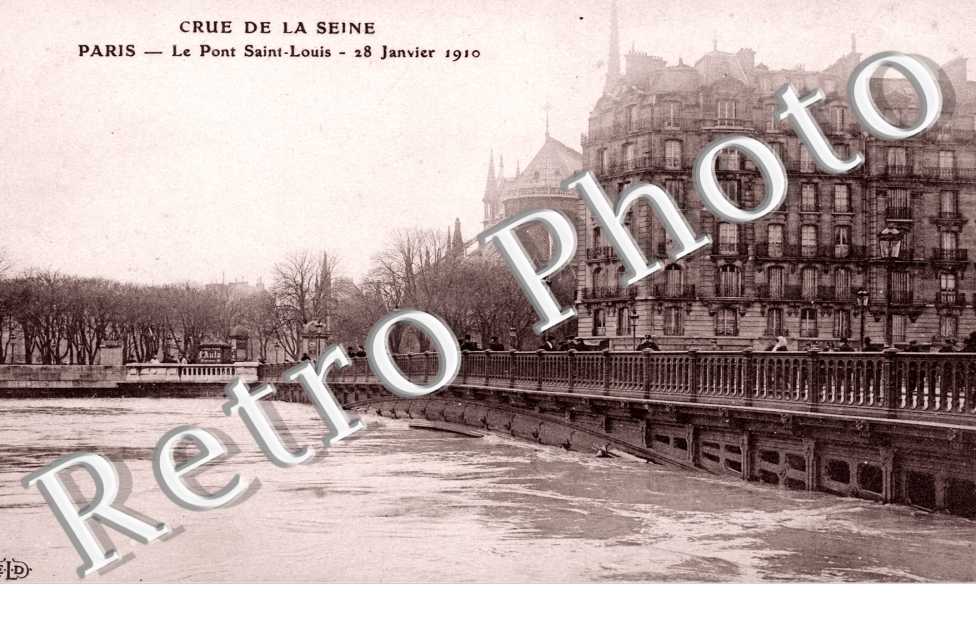 le pont Saint Louis 28 janvier 1910