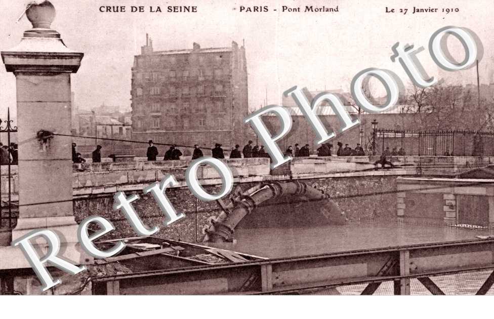 Crue de la Seine, Pont Morland
