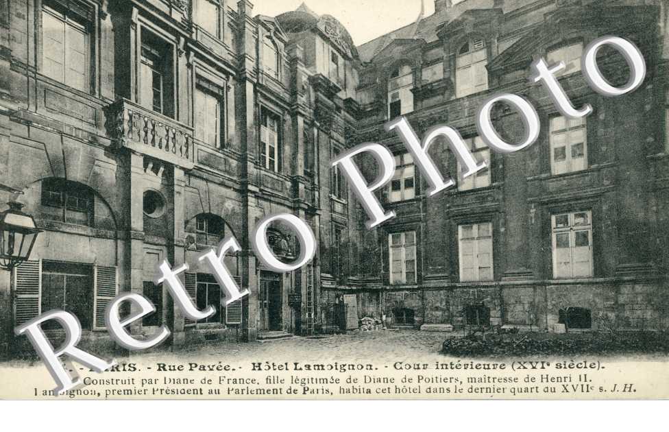 Hotel Lamoignon 24 rue Pavee