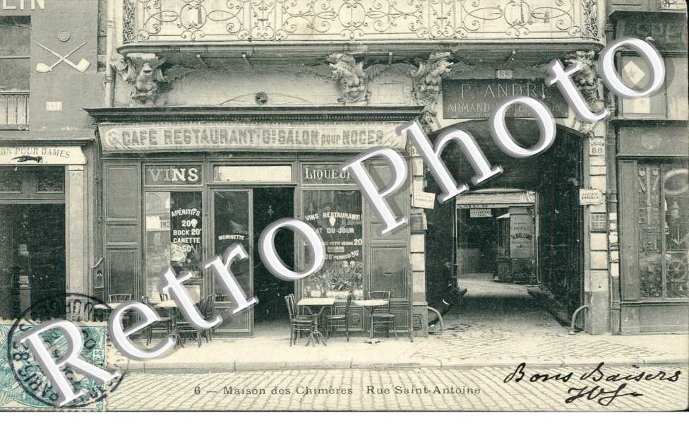 Maison des Chimeres, Rue Saint Antoine