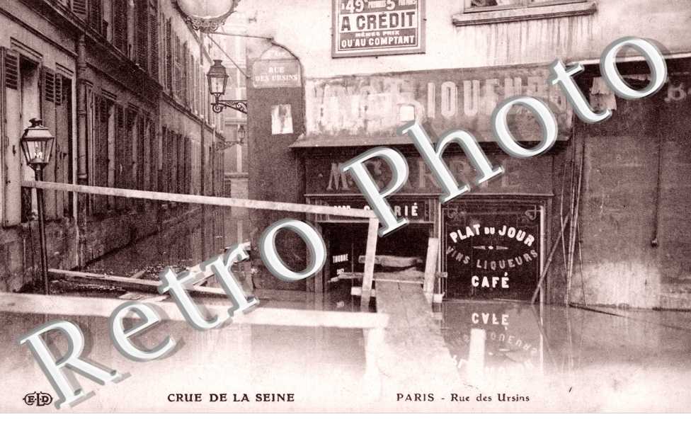 Crue de la Seine 1910, Rue des Ursins