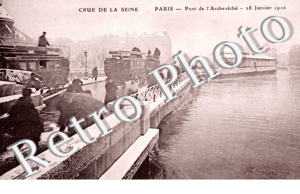 Inondations 1910, Pont de l'Archeveche