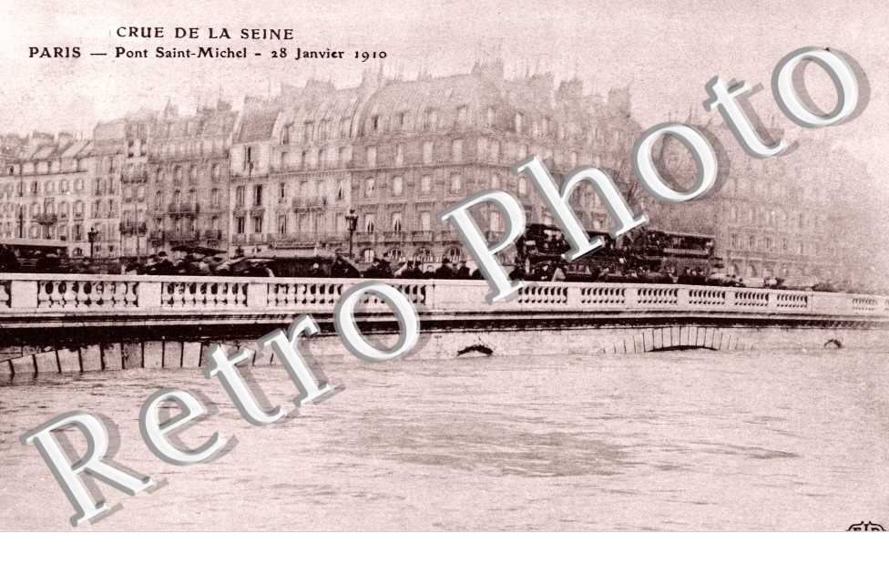 Pont Saint Michel 28 janvier 1910