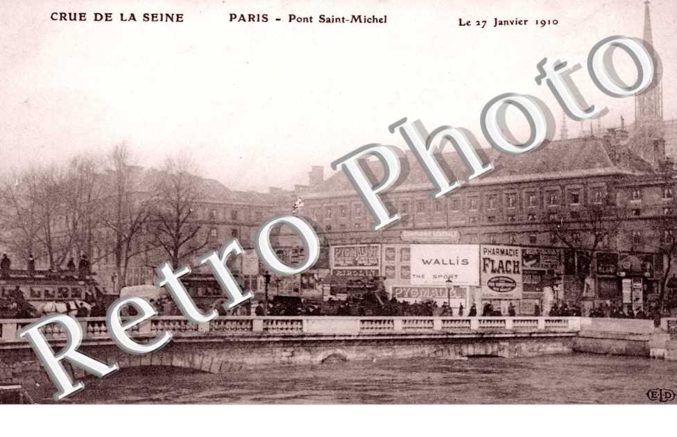 Pont Saint Michel 27 janvier 1910
