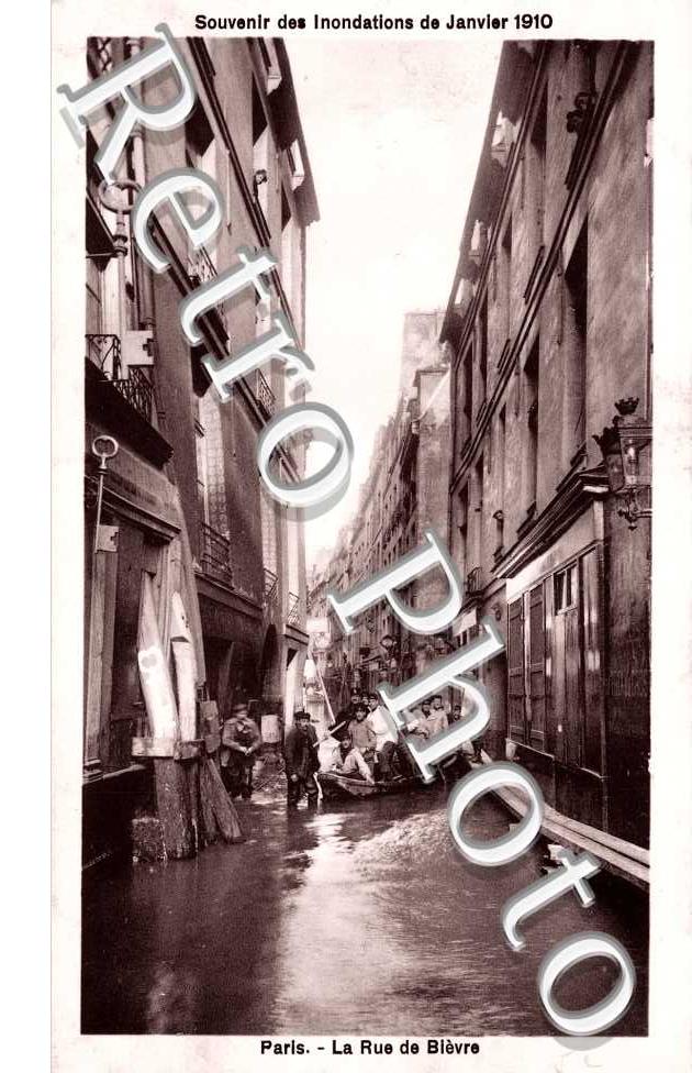 Inondations 1910, Rue de Bievre