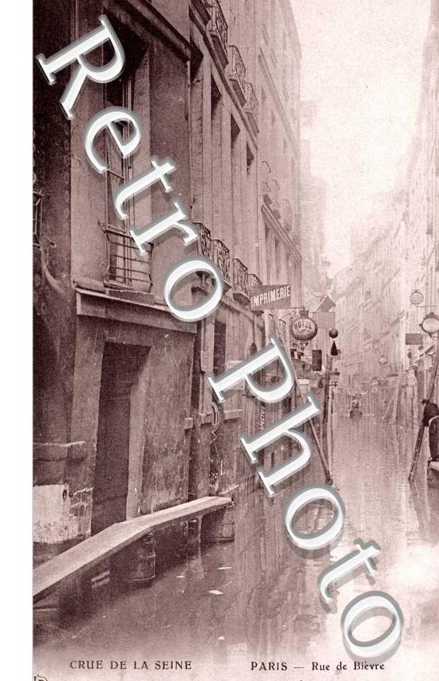 Inondations 1910, Rue de Bievre