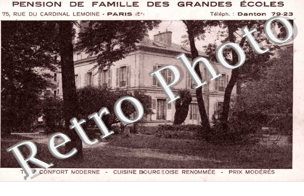 Pension de Famille des grandes Ecoles, Rue du Cardinal Lemoine