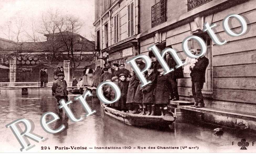 Inondations 1910, Rue des Chantiers