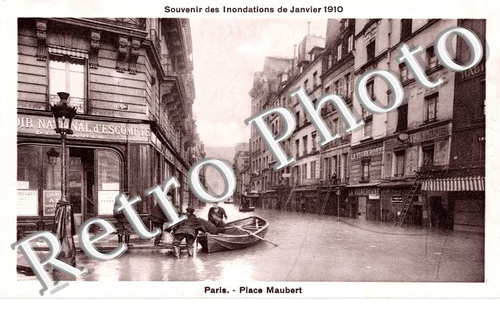 Crue de la Seine 1910, Place Maubert