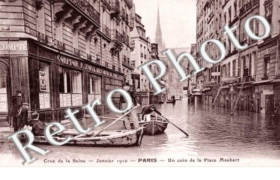 Crue de la Seine, Un Coin de la Place Maubert