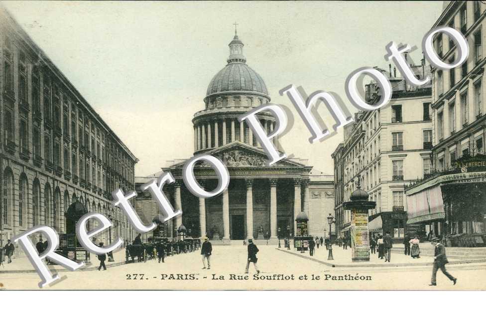 la rue Soufflot et le Pantheon