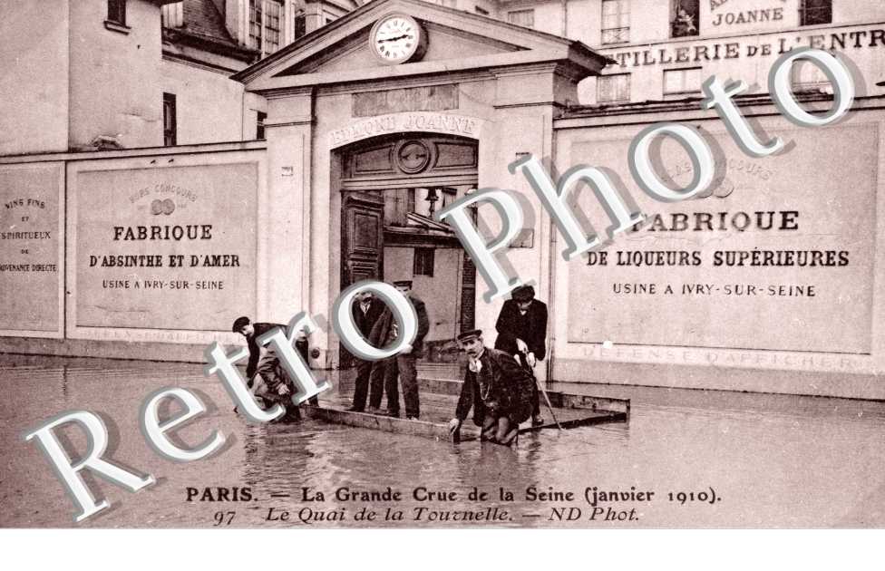 Inondations 1910, Le Quai de la Tournelle