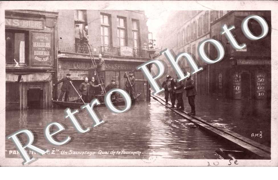 Inondations 1910, Le Quai de la Tournelle