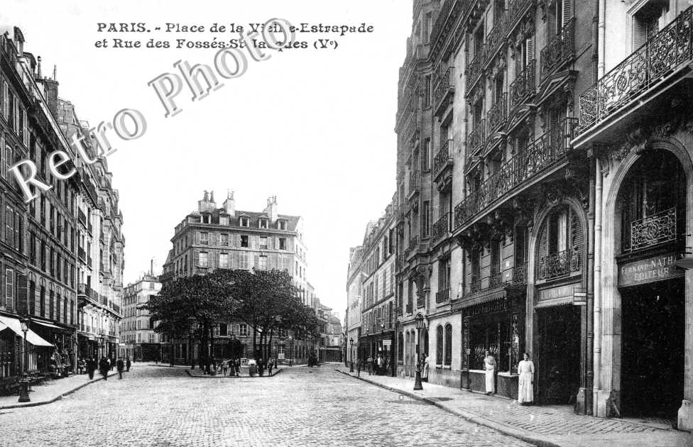 Place de la Vieille Estrapade et Rue des Fosses St Jacques