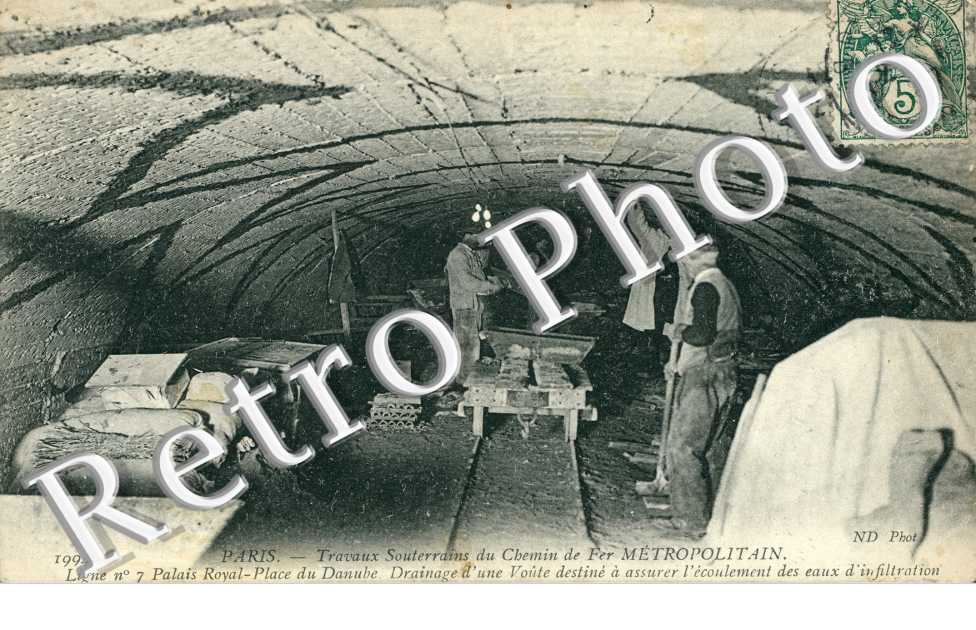 Travaux Souterrains du Chemin de Fer Metropolitain