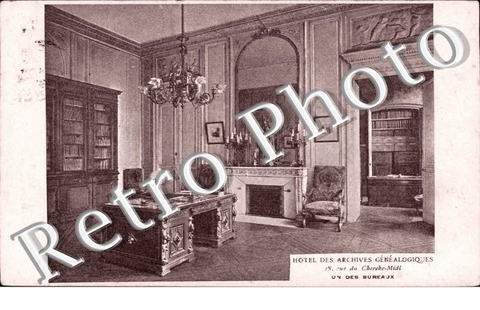 rue du Cherche Midi - Hotel des Archives Genealogiques, un des Bureaux