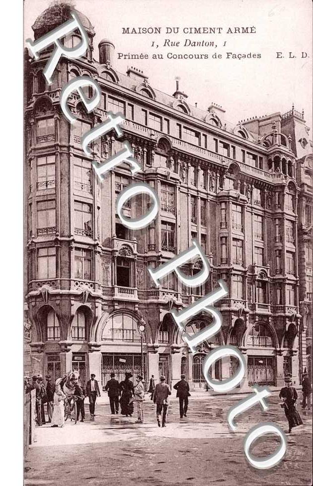 Primee au Concours de Facades, Maison du Ciment Arme  1 rue DANTON