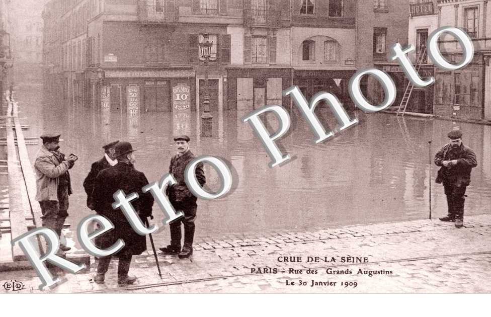 Quai des Grands Augustins Inondations 1909