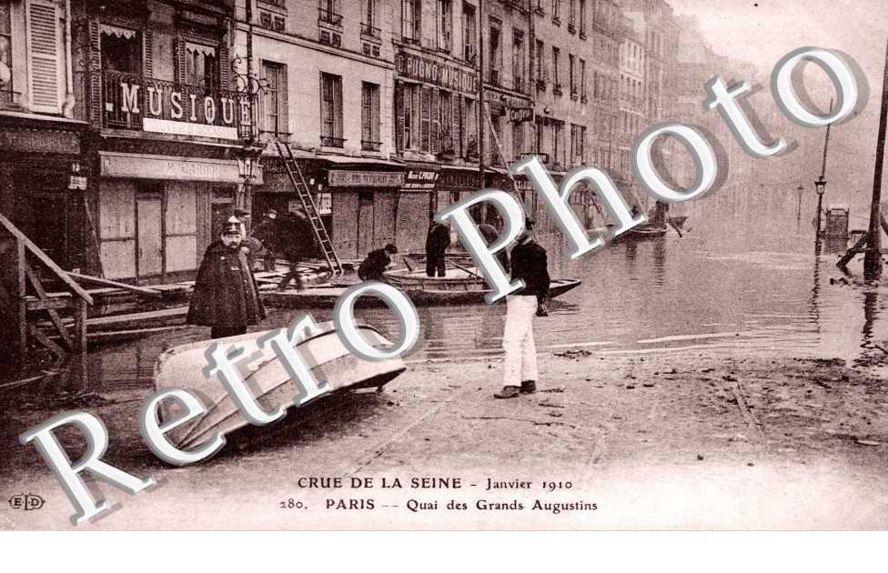 Quai des Grands Augustins Inondations 1910