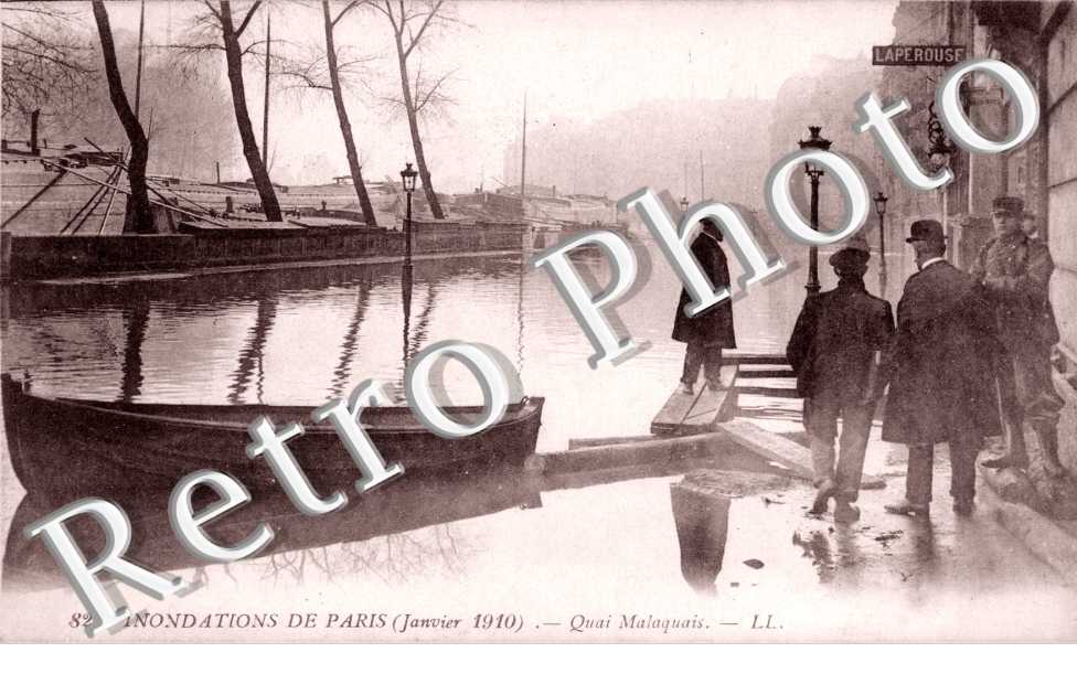 le quai Malaquais Inondations janvier 1910