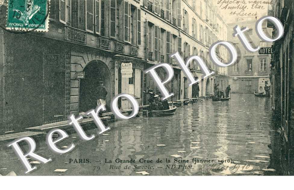 Inondations 1910, Rue de Savoie